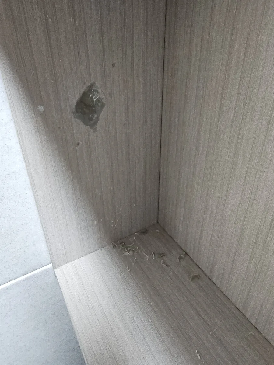 현관 문턱 복원 후